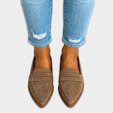 Louise | Leather Suede Loafers