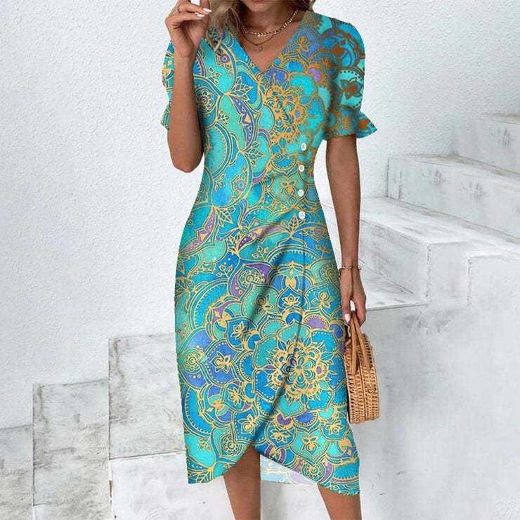 Stella - Lightweight Floral Wrap Dress