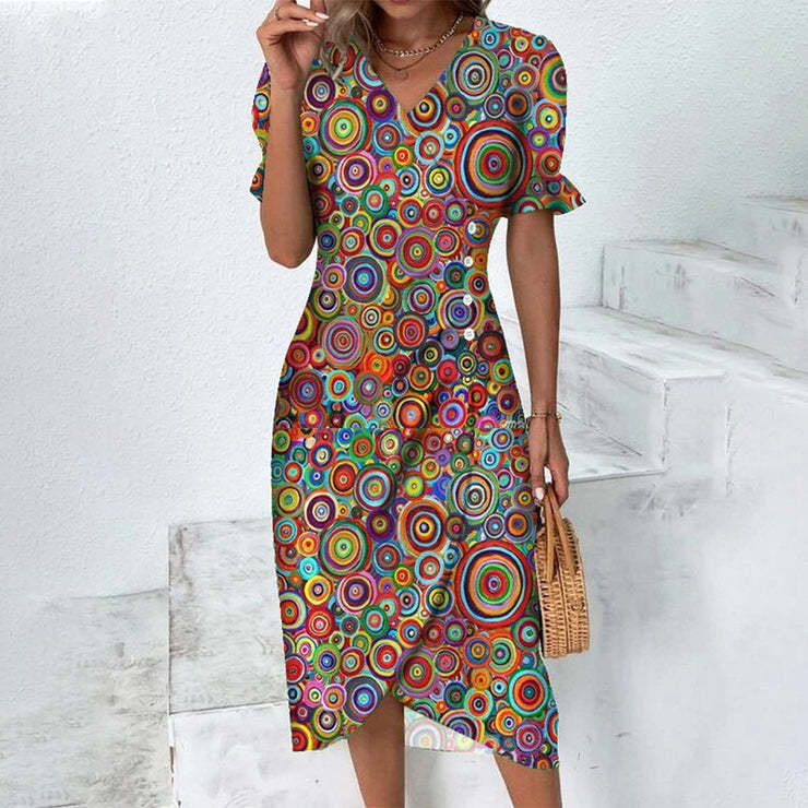 Stella - Lightweight Floral Wrap Dress