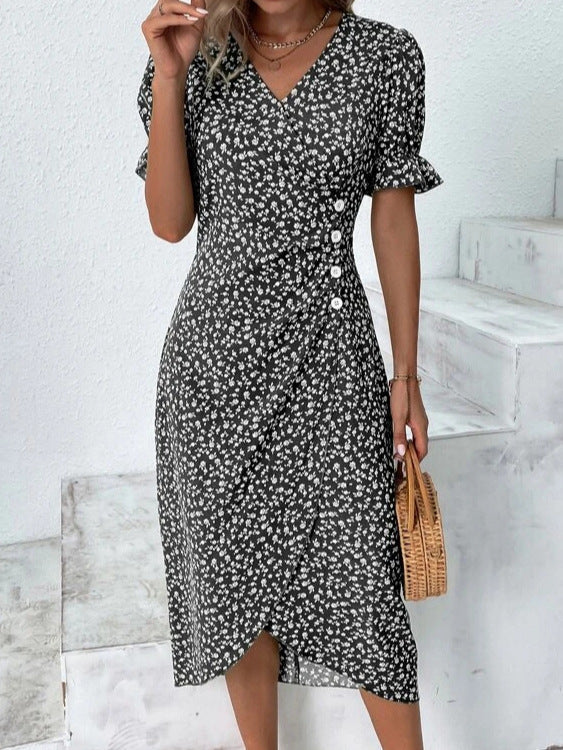 Stella - Lightweight Floral Wrap Dress