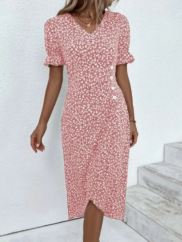 Stella - Lightweight Floral Wrap Dress