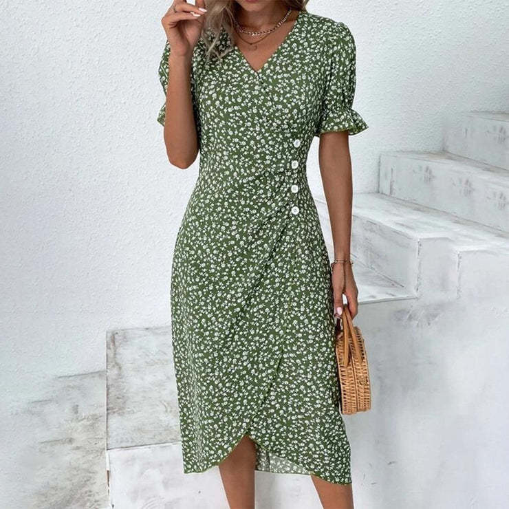 Stella - Lightweight Floral Wrap Dress
