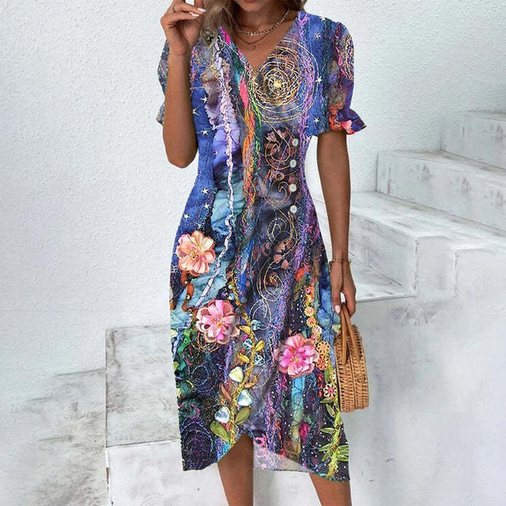 Stella - Lightweight Floral Wrap Dress